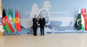Bakıda İqtisadi Əməkdaşlıq Təşkilatının XII zirvə toplantısı keçirilib (FOTO)