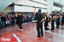 Bakıda qeyri-adi "Vertikal Şou" keçirilib (FOTO)