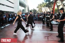 Bakıda qeyri-adi "Vertikal Şou" keçirilib (FOTO)