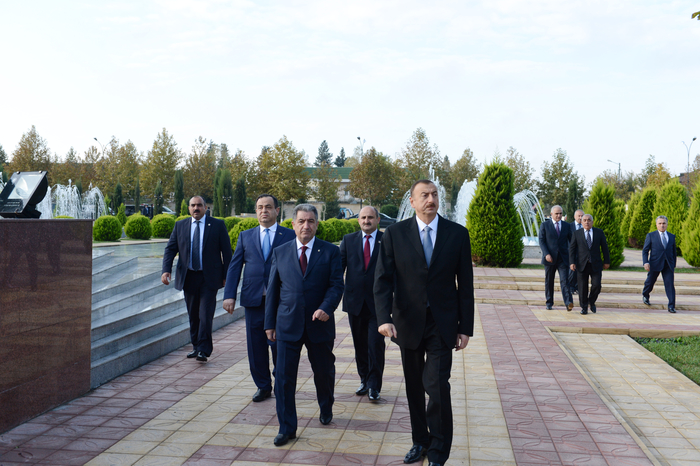 Prezident İlham Əliyev  Beyləqan rayonuna səfərə gəlib (FOTO)