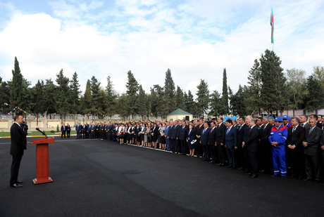İlham Əliyev İmişli şəhər su anbarları kompleksinin istifadəyə verilməsi mərasimində iştirak edib (FOTO)
