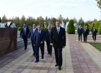 Prezident İlham Əliyev  Beyləqan rayonuna səfərə gəlib (FOTO)