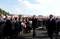 İlham Əliyev İmişli şəhər su anbarları kompleksinin istifadəyə verilməsi mərasimində iştirak edib (FOTO)