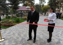 İlham Əliyev Saatlıda Şahmat Məktəbinin açılışında iştirak edib (FOTO)
