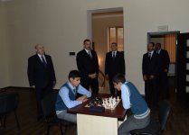 İlham Əliyev Saatlıda Şahmat Məktəbinin açılışında iştirak edib (FOTO)