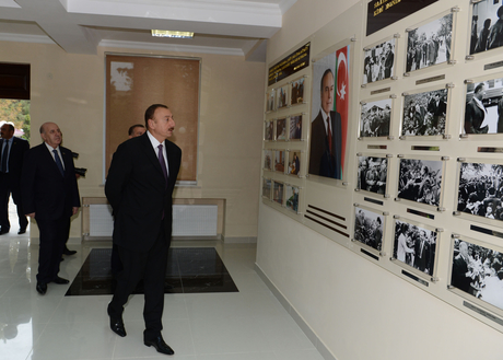 İlham Əliyev Saatlıda Şahmat Məktəbinin açılışında iştirak edib (FOTO)