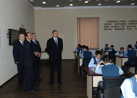 İlham Əliyev Saatlıda Şahmat Məktəbinin açılışında iştirak edib (FOTO)