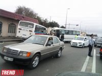 Bakıda iki sərnişin avtobusu toqquşub, xəsarət alanlar var (ƏLAVƏ OLUNUB-2) (FOTO)(VİDEO)