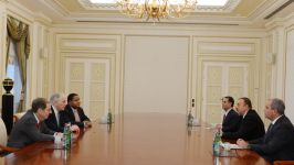 İlham Əliyev ABŞ Dövlət Departamentinin informasiya siyasəti üzrə əlaqələndiricisini qəbul edib