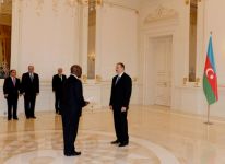 Prezident İlham Əliyev bir sıra ölkələrin səfirlərinin etimadnamələrini qəbul edib (FOTO)