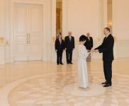 Prezident İlham Əliyev bir sıra ölkələrin səfirlərinin etimadnamələrini qəbul edib (FOTO)
