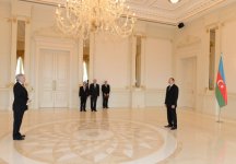 Prezident İlham Əliyev bir sıra ölkələrin səfirlərinin etimadnamələrini qəbul edib (FOTO)