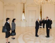 Prezident İlham Əliyev bir sıra ölkələrin səfirlərinin etimadnamələrini qəbul edib (FOTO)