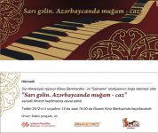 Bakıda alman rejissorun "Sarı gəlin. Azərbaycanda muğam-caz" filmi nümayiş olunacaq