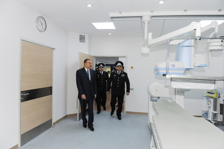 Prezident İlham Əliyev Milli Təhlükəsizlik Nazirliyinin hərbi hospitalının açılışında iştirak edib (FOTO)