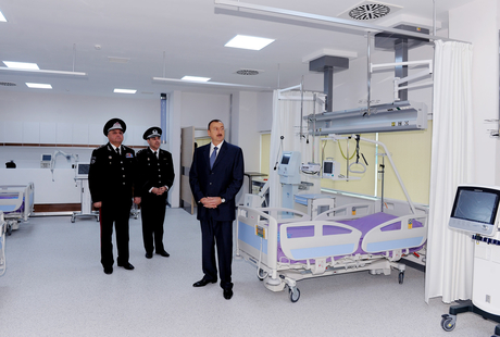 Prezident İlham Əliyev Milli Təhlükəsizlik Nazirliyinin hərbi hospitalının açılışında iştirak edib (FOTO)