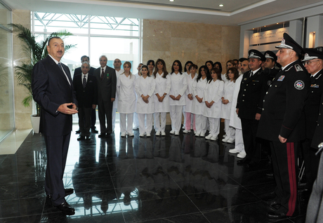 Prezident İlham Əliyev Milli Təhlükəsizlik Nazirliyinin hərbi hospitalının açılışında iştirak edib (FOTO)