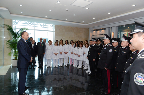 Prezident İlham Əliyev Milli Təhlükəsizlik Nazirliyinin hərbi hospitalının açılışında iştirak edib (FOTO)