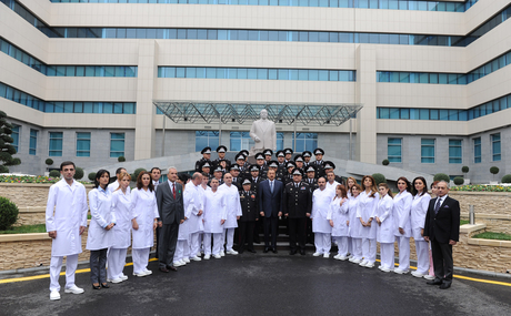 Prezident İlham Əliyev Milli Təhlükəsizlik Nazirliyinin hərbi hospitalının açılışında iştirak edib (FOTO)