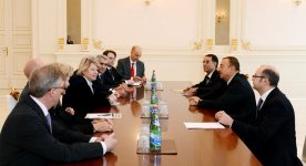 İlham Əliyev Almaniya Xarici İşlər Nazirliyinin dövlət nazirini qəbul edib