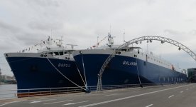 İlham Əliyev "Balakən" və "Bərdə" gəmi-bərələrinin istismara verilməsi mərasimində iştirak edib (FOTO)
