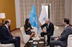 Leyla Əliyeva: Azərbaycanda ekoloji proqramlara və layihələrə böyük diqqət yetirilir (FOTO)