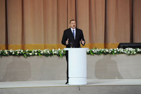 Prezident İlham Əliyev: Azərbaycanın siyasi arenasında bizə rəqib olan siyasi qüvvə yoxdur (ƏLAVƏ OLUNUB)(FOTO)