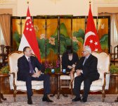 Azərbaycan və Sinqapur prezidentlərinin iştirakı ilə nümayəndə heyətlərinin geniş tərkibdə görüşü olub (FOTO)