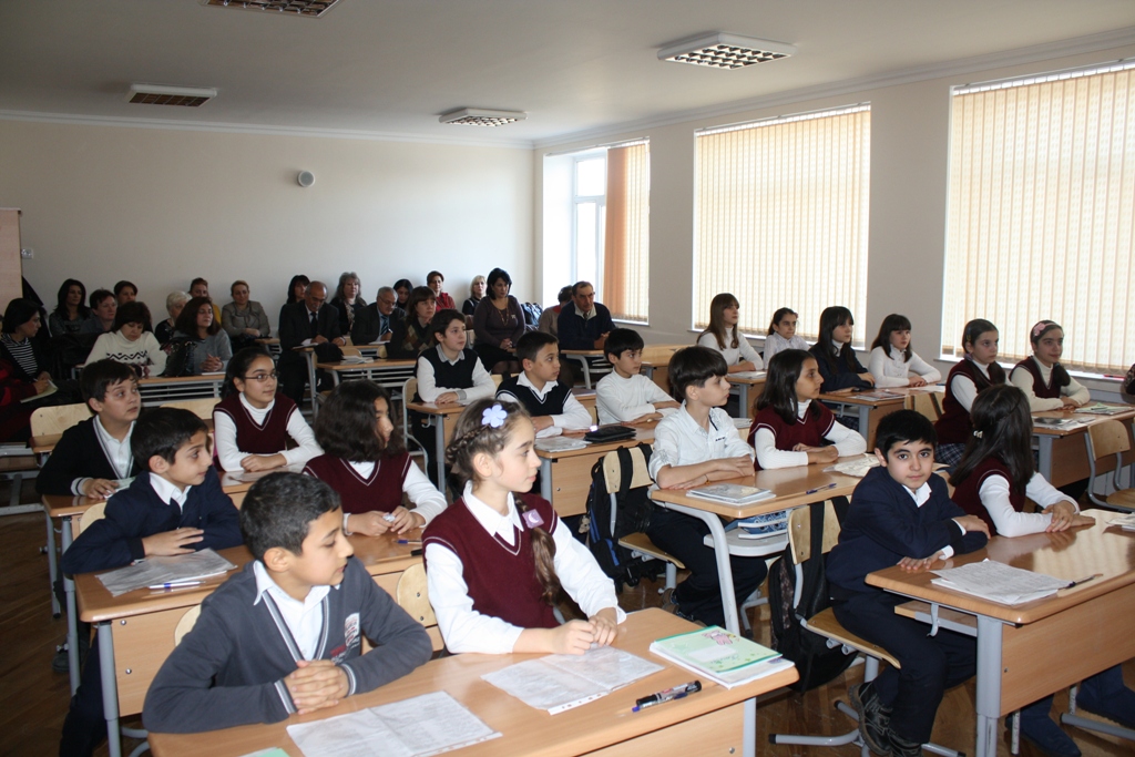 Azərbaycanda uşaqların ekoloji hüquqları mövzusunda açıq dərs keçirilib