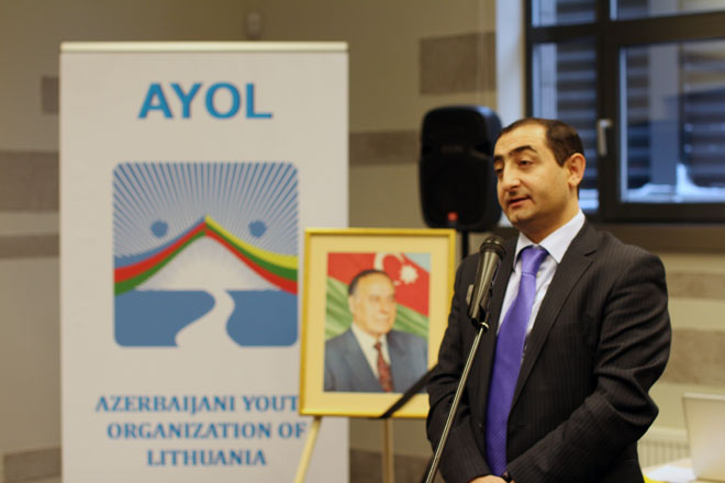 Vilnüsdə ulu öndər Heydər Əliyevin xatirəsinə həsr olunmuş tədbir keçirilib (FOTO)