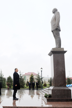 Azərbaycan Prezidenti İlham Əliyev Füzuli rayonuna səfərə gəlib (FOTO)