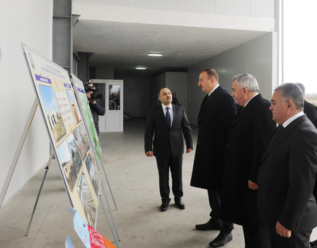 İlham Əliyev Füzulidə soyuducu anbar kompleksini açıb (FOTO)
