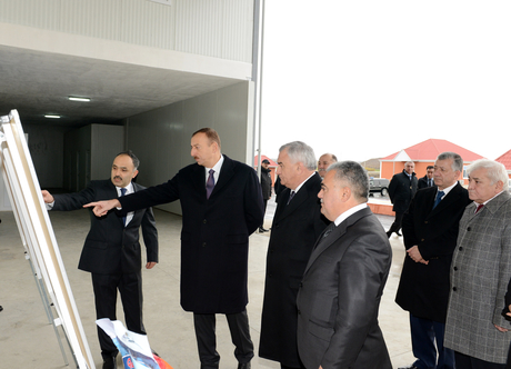 İlham Əliyev Füzulidə soyuducu anbar kompleksini açıb (FOTO)