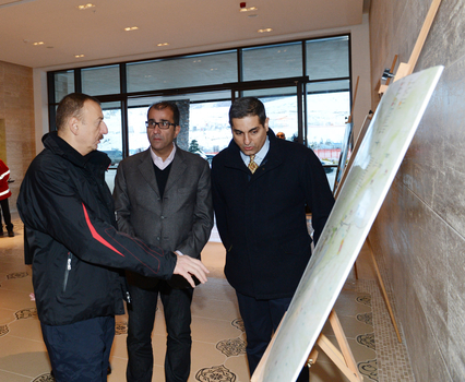 Prezident İlham Əliyev və xanımı Qusarda “Qaya” otelinin açılışında iştirak ediblər (FOTO)