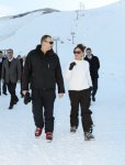 Prezident İlham Əliyev və xanımı Qusarda “Qaya” otelinin açılışında iştirak ediblər (FOTO)
