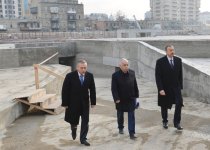 Prezident İlham Əliyev Bakının Fizuli və Mirzağa Əliyev küçələrinin arasında bir sıra obyektlərdə inşaat işlərinin gedişi ilə tanış olub (FOTO)