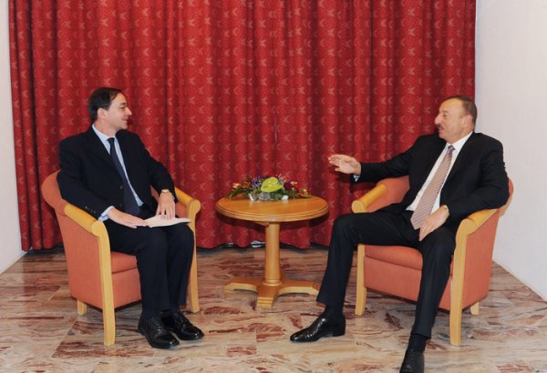 Prezident İlham Əliyev "Holcim Group" şirkətinin rəhbəri Bernard Fontana ilə görüşüb