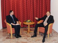 Prezident İlham Əliyev "Holcim Group" şirkətinin rəhbəri Bernard Fontana ilə görüşüb