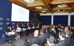 Prezident İlham Əliyev Davosda Dünya İqtisadi Forumunun “Mərkəzi Asiya üçün yeni üfüqlər” mövzusunda sessiyasında iştirak edib (FOTO)