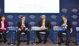 Prezident İlham Əliyev Davosda Dünya İqtisadi Forumunun “Mərkəzi Asiya üçün yeni üfüqlər” mövzusunda sessiyasında iştirak edib (FOTO)