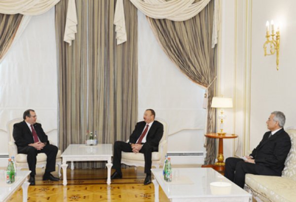 İlham Əliyev Beynəlxalq İdman Atıcılığı Federasiyasının baş katibini qəbul edib