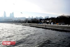 Xəzəri qucaqlayan Bakı buxtası (FOTO)