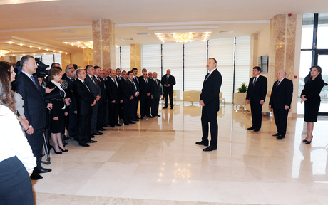 Prezident İlham Əliyev Qəbələ Mədəniyyət Mərkəzinin açılışında iştirak edib (FOTO)