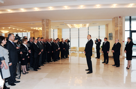 Prezident İlham Əliyev Qəbələ Mədəniyyət Mərkəzinin açılışında iştirak edib (FOTO)