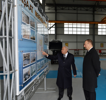 Prezident İlham Əliyev Dövlət Xəzər Dəniz Gəmiçiliyinin yeni inşa olunmuş gəmiqayırma müəssisəsinin açılışında iştirak edib (FOTO)