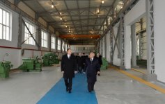 Prezident İlham Əliyev Dövlət Xəzər Dəniz Gəmiçiliyinin yeni inşa olunmuş gəmiqayırma müəssisəsinin açılışında iştirak edib (FOTO)