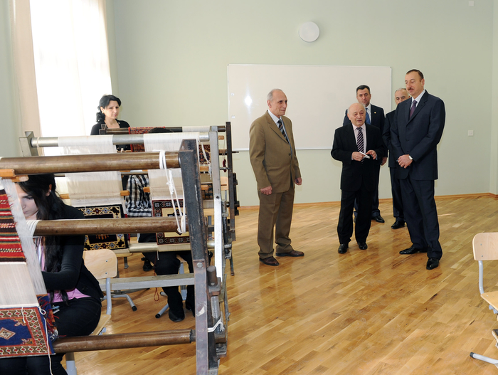 Prezident İlham Əliyev Azərbaycan Dövlət Rəssamlıq Akademiyasının yeni korpusunda yaradılan şəraitlə tanış olub (FOTO)