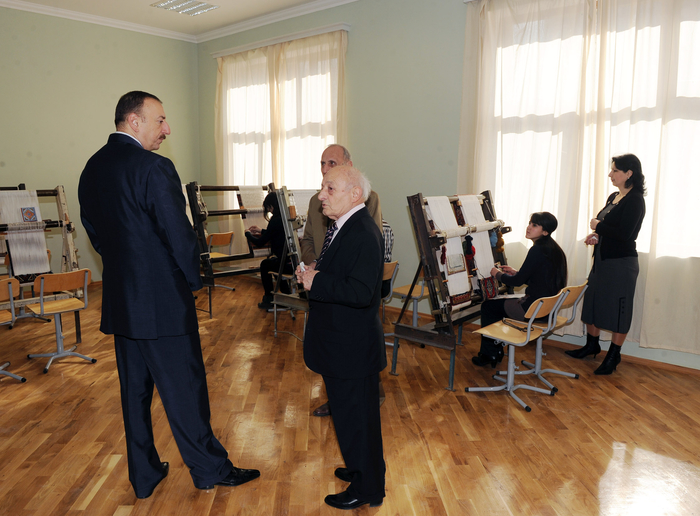 Prezident İlham Əliyev Azərbaycan Dövlət Rəssamlıq Akademiyasının yeni korpusunda yaradılan şəraitlə tanış olub (FOTO)