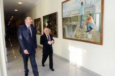 Prezident İlham Əliyev Azərbaycan Dövlət Rəssamlıq Akademiyasının yeni korpusunda yaradılan şəraitlə tanış olub (FOTO)
