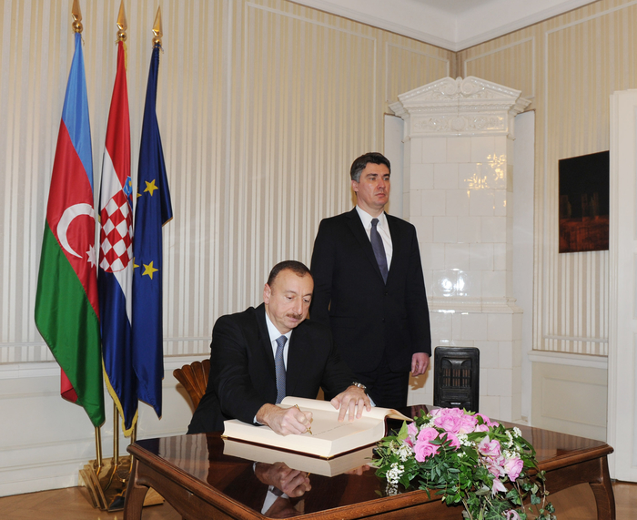 İlham Əliyev Xorvatiyanın Baş naziri Zoran Milanoviç ilə görüşüb (FOTO)